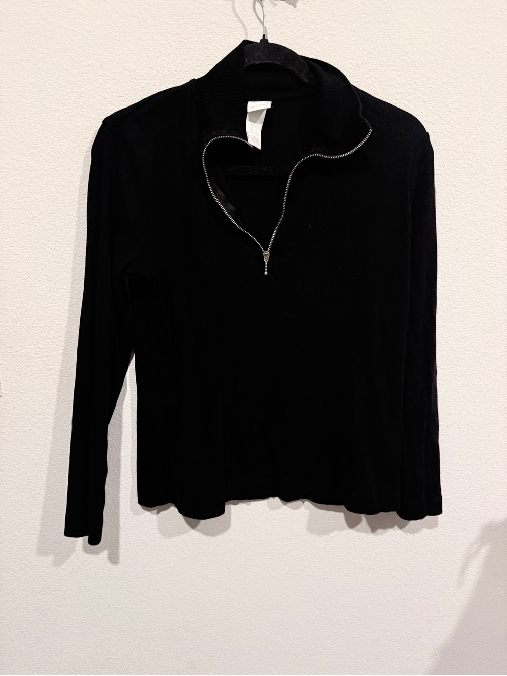 H&M Black Half-Zip Long Sleeve Top - Picture 2 of 5